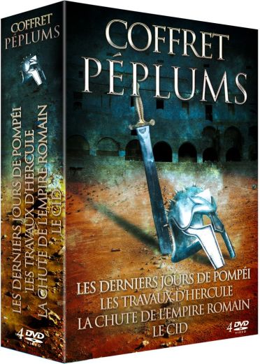 Péplums - Coffret 4 films : Les derniers jours de Pompéi + Les travaux d'Hercule + La chute de l'Empire romain + Le Cid [DVD]