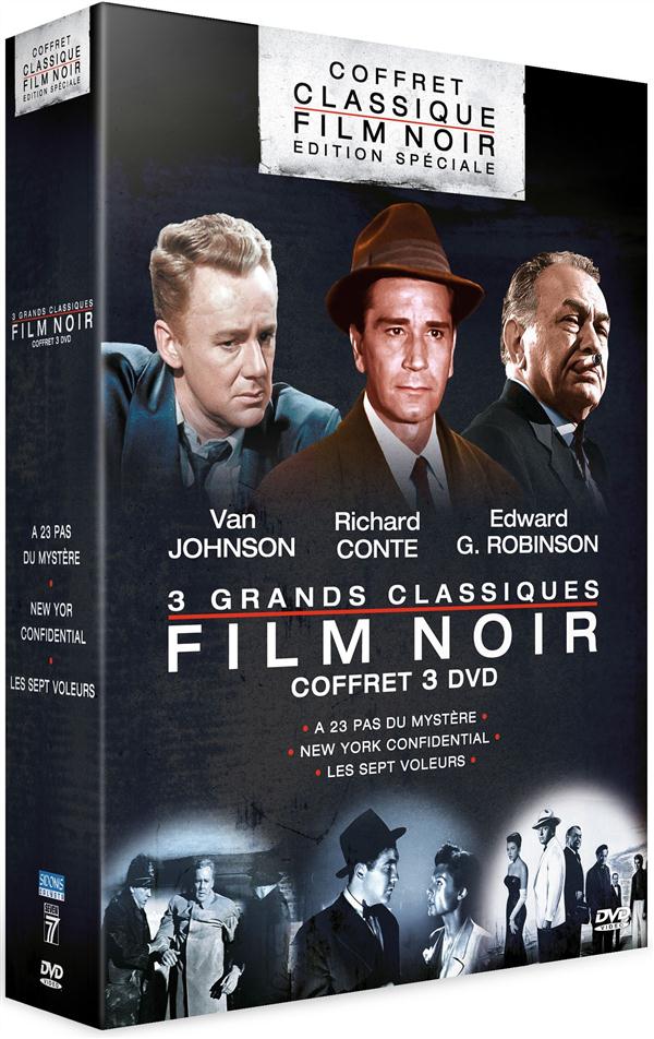 Coffret classique Film noir : Sept voleurs + New York Confidential + A 23 pas du mystère [DVD] - flash vidéo