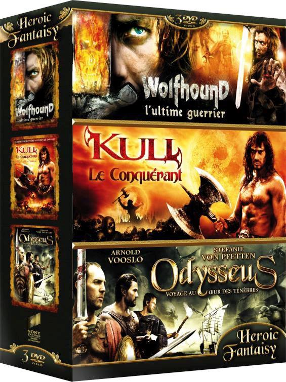Coffret Heroic Fantasy n° 2 : Wolfhound + Kull le conquérant + Odysseus [DVD] - flash vidéo