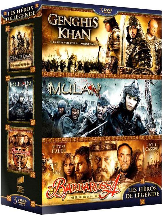 Les Héros de légende : Genghis Khan + Mulan + Barbarossa [DVD] - flash vidéo