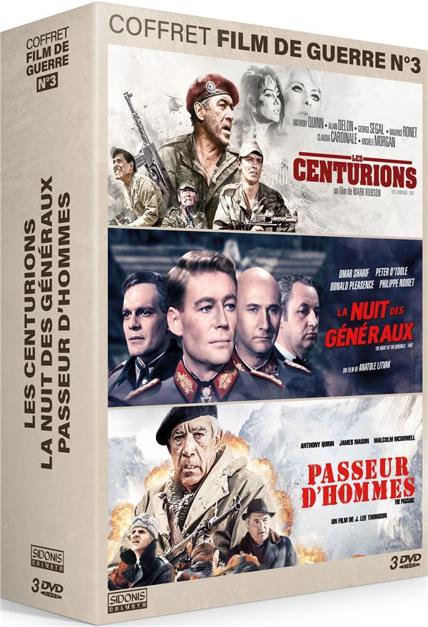 Les Centurions + La nuit généraux + Passeur d'hommes [DVD] - flash vidéo