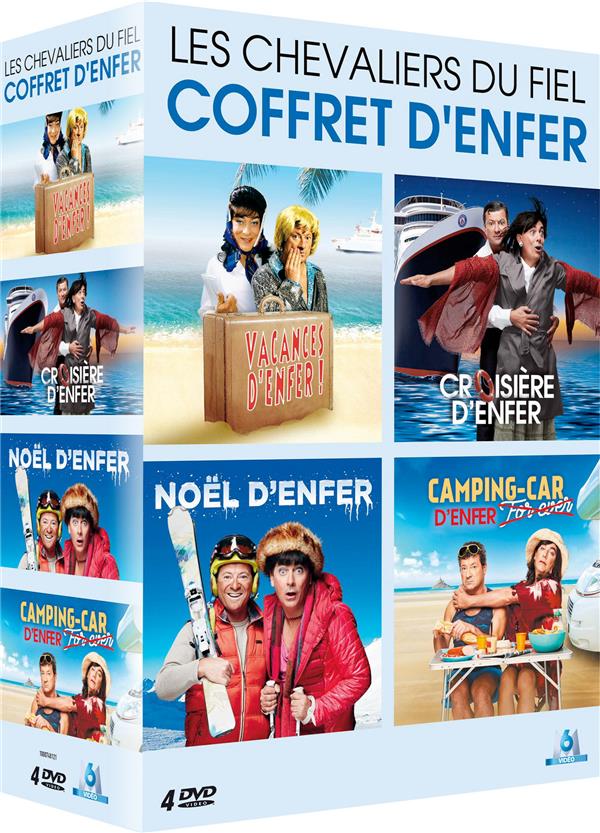 Les Chevaliers du fiel - Coffret d'enfer : Vacances d'enfer ! + Croisière d'enfer ! + Noël d'enfer + Camping-car For ever [DVD]