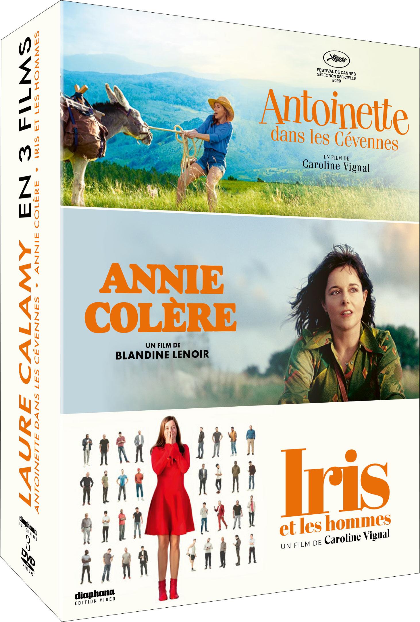 Laure Calamy - Coffret 3 films : Antoinette dans les Cévennes + Iris et les hommes + Annie Colère [DVD]