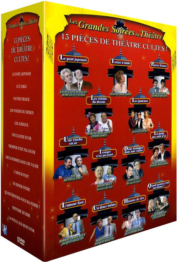 Les Grandes soirées du théâtre - Coffret 13 DVD [DVD]