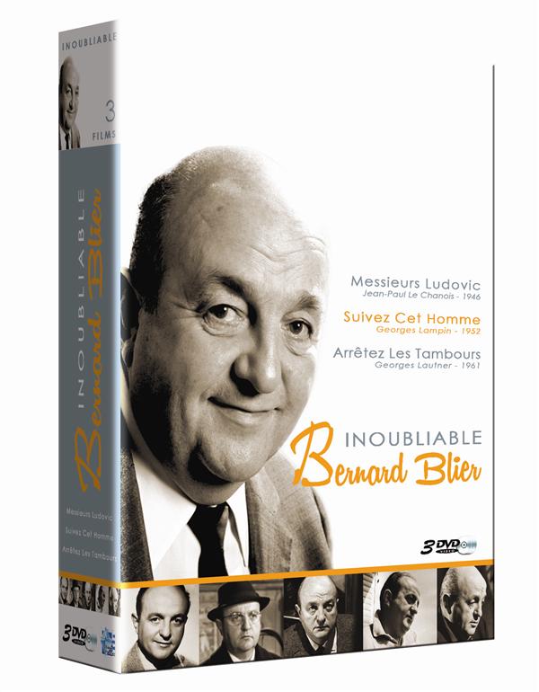 Inoubliable Bernard Blier : Messieurs Ludovic + Suivez cet homme + Arrêtez les tambours [DVD]
