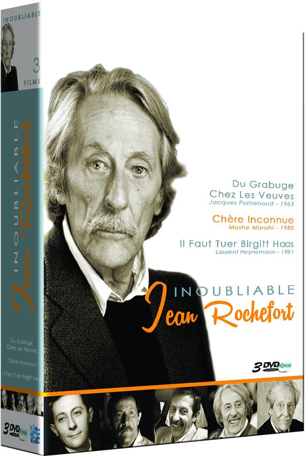 Inoubliable Jean Rochefort : Du grabuge chez les veuves + Chère inconnue + Il faut tuer Birgitt Haas [DVD] - flash vidéo