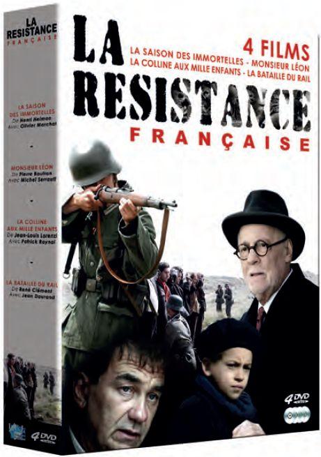 Resistance française : La saison des immortelles + Monsieur Léon + La colline aux mille enfants + La bataille du rail [DVD]