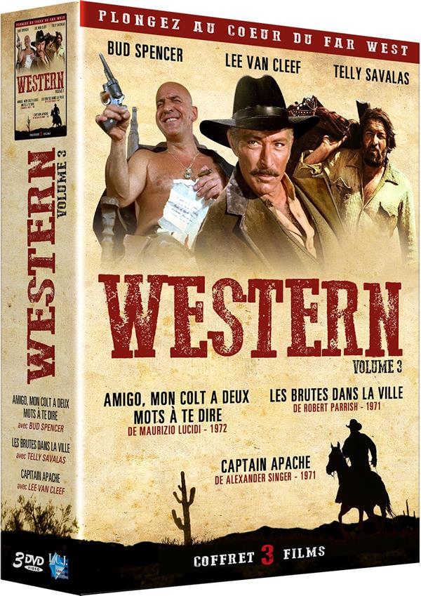 Coffret Westeren : Amigo... Mon colt a deux mots à te dire + Les brutes dans la ville + Captain Apache [DVD]