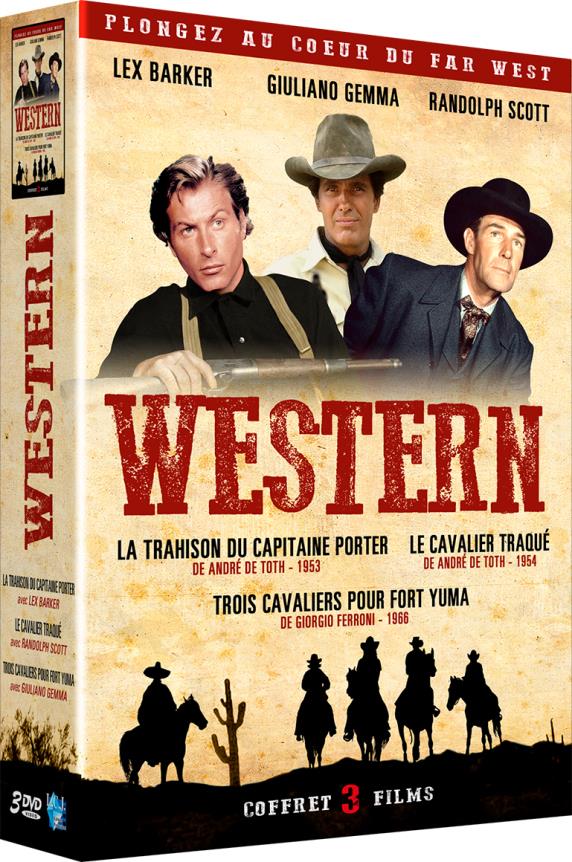 Western - Coffret n° 4 : La Trahison du capitaine Porter + Le Cavalier traqué + Trois cavaliers pour fort Yuma [DVD]