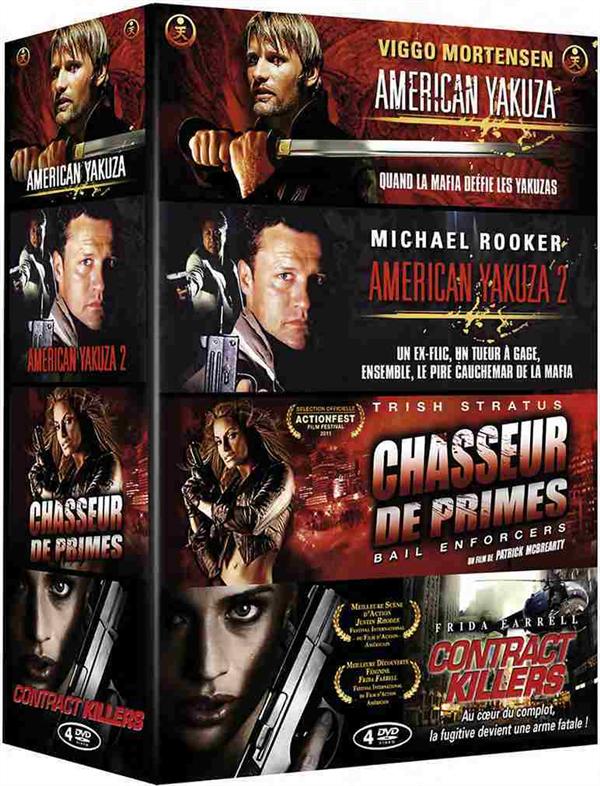 Coffret Action Fight : American Yakuza + American Yakuza 2 + Chasseur de primes + Contract Killers [DVD]
