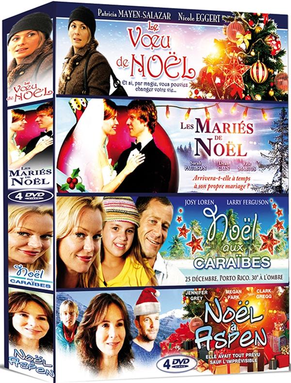 Christmas - Coffret 4 films : Le voeu de Noël + Les mariés de Noël + Noël aux Caraïbes + Noël à Aspen [DVD]