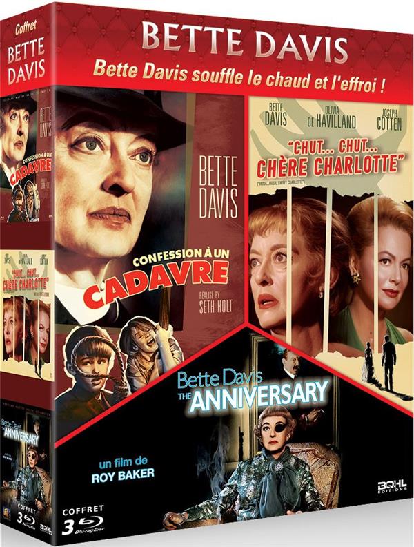 Chut, chut, chère Charlotte + The Anniversary + Confession à un cadavre [Blu-ray]