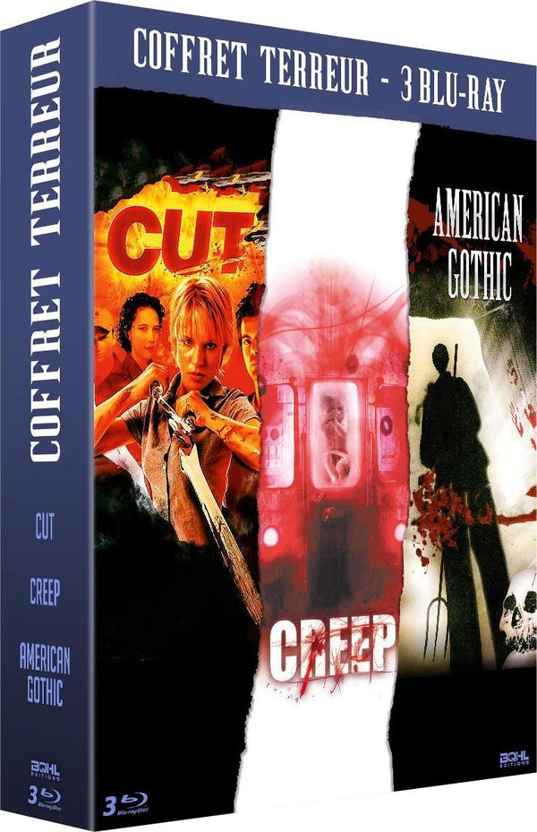 Terreur - Coffret 3 films : Cut + Creep + American Gothic [Blu-ray] - flash vidéo