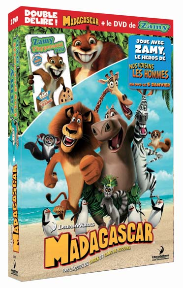 Madagascar + Zamy l'hyperactif [DVD]