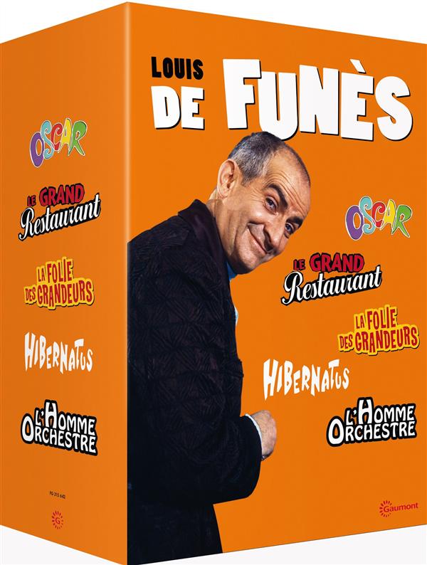 Louis de Funès - 5 films cultes : Le grand restaurant + Oscar + Hibernatus + L'homme orchestre + La folie des grandeurs [DVD]