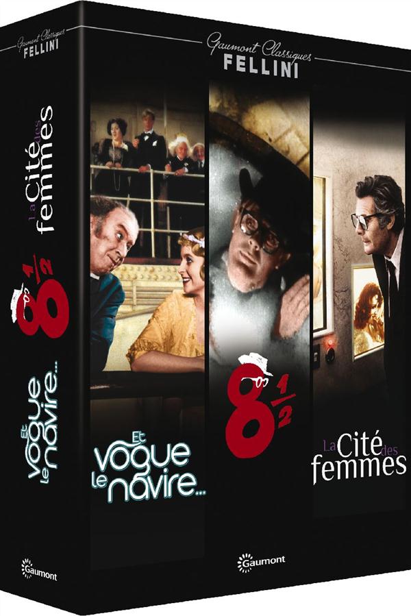 Coffret Fellini : 8 1/2 + Et vogue le navire... + La cité des femmes [DVD]