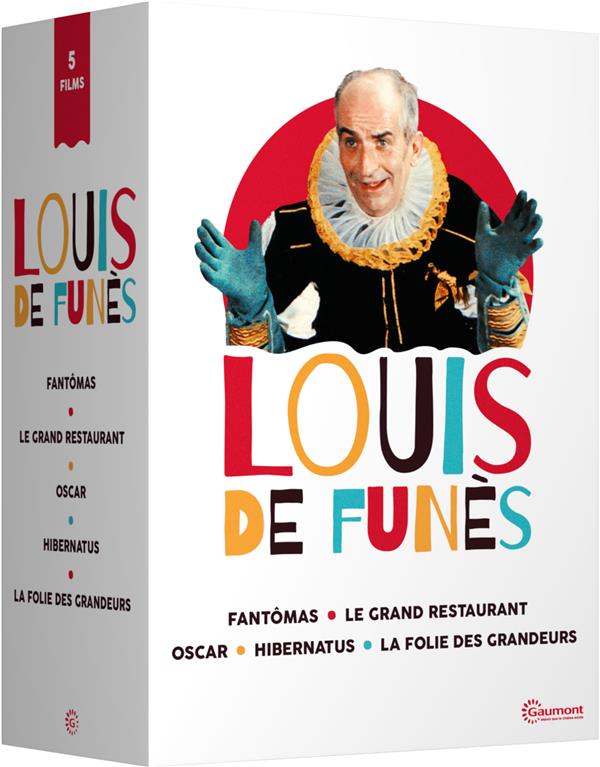 Louis de Funès - 5 films cultes : Fantomas + Le grand restaurant + Oscar + Hibernatus + La folie des grandeurs [DVD]