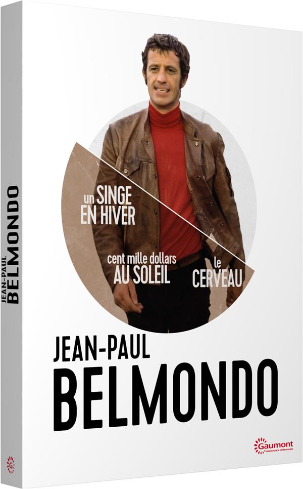 Jean-Paul Belmondo : Un singe en hiver + Cent mille dollars au soleil + Le Cerveau [DVD]