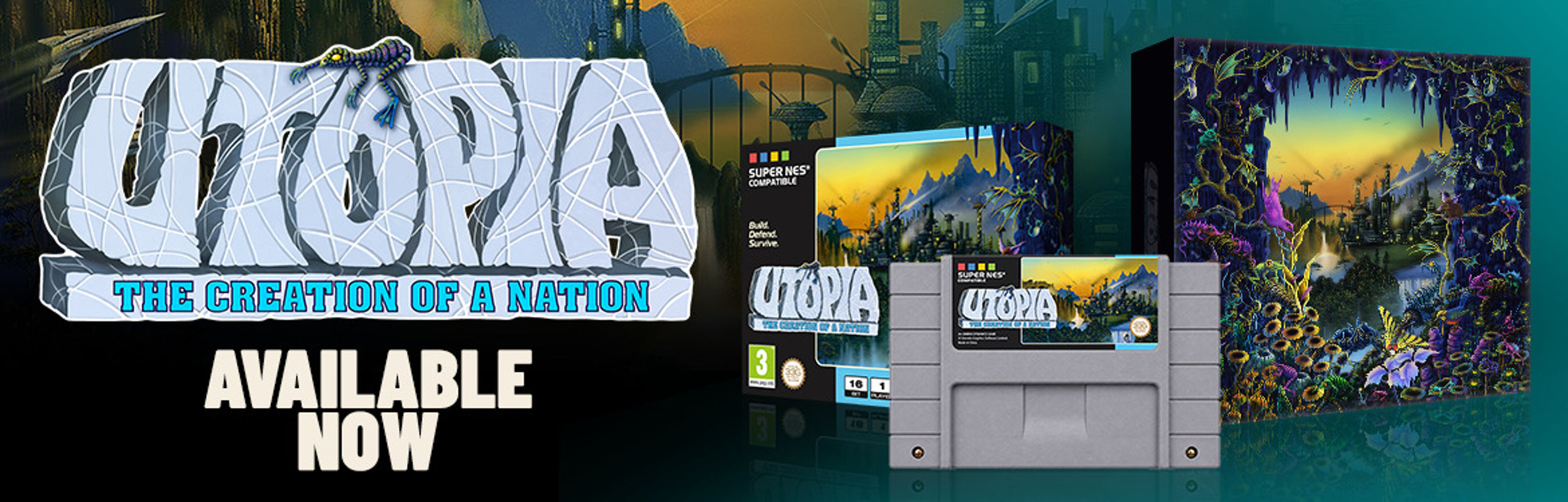 Super NES - Utopia: The Creation of a Nation - Collector's Edition