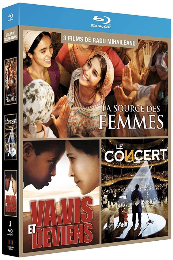 Coffret Radu Mihaileanu - La source des femmes + Va, vis et deviens + Le concert [Blu-ray] - flash vidéo