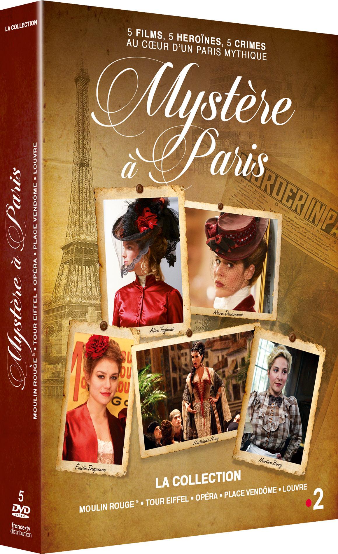 Mystère à Paris - La collection : Moulin Rouge + Tour Eiffel + Opéra + Place Vendôme + Louvre [DVD]