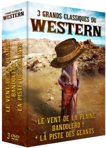 3 grands classiques du Western : Le vent de la plaine + Bandolero ! + La piste des géants [DVD]