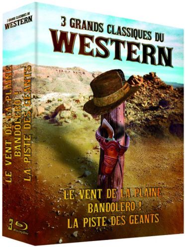 3 grands classiques du Western : Le vent de la plaine + Bandolero ! + La piste des géants [Blu-ray]
