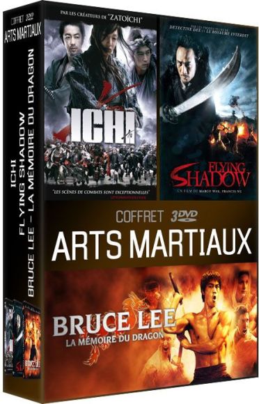 Coffret Arts martiaux : Ichi + Flying Shadow + Bruce Lee - La mémoire du Dragon [DVD]