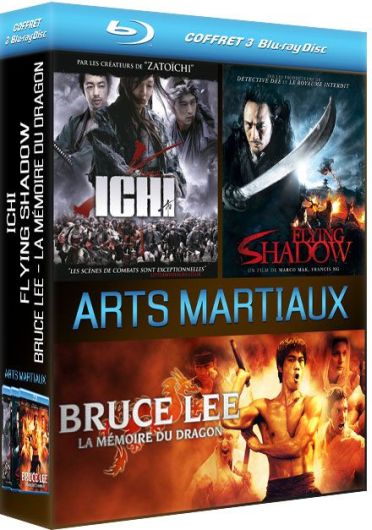 Coffret Arts martiaux : Ichi + Flying Shadow + Bruce Lee - La mémoire du Dragon [Blu-ray]
