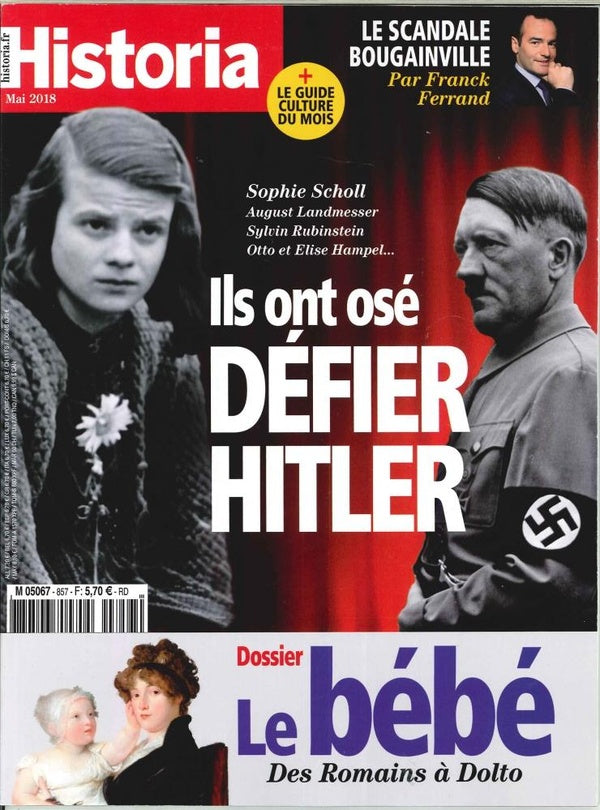 Historia mensuel  N°857 Ils ont osé défier Hitler - mai 2018