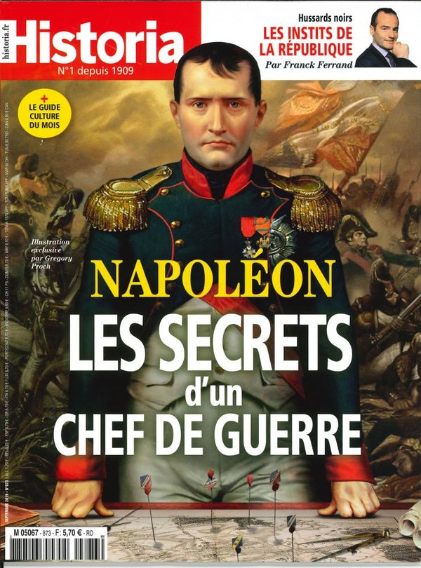 Historia mensuel N°873 Napoléon Les secrets d'un chef de guerre  - septembre 2019