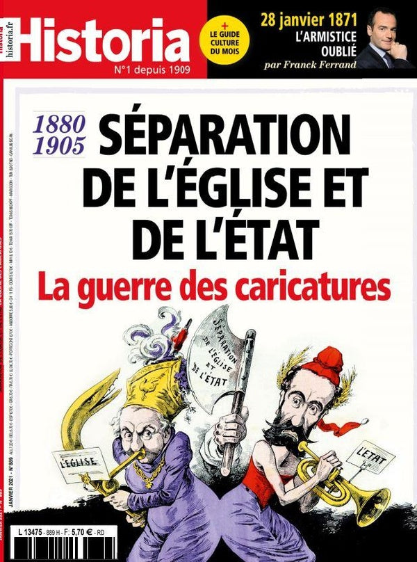 Historia mensuel N°889 La guerre des caricatures - janvier 2021