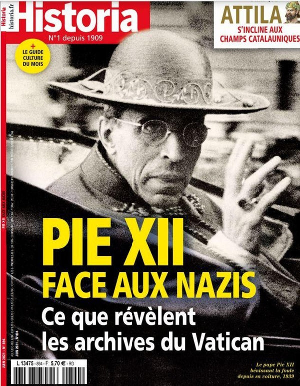 Historia n°894 : Pie XII contre les nazis - Juin 2021