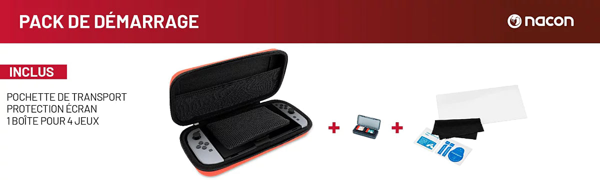 Pack de démarrage rouge pour Nintendo Switch 2