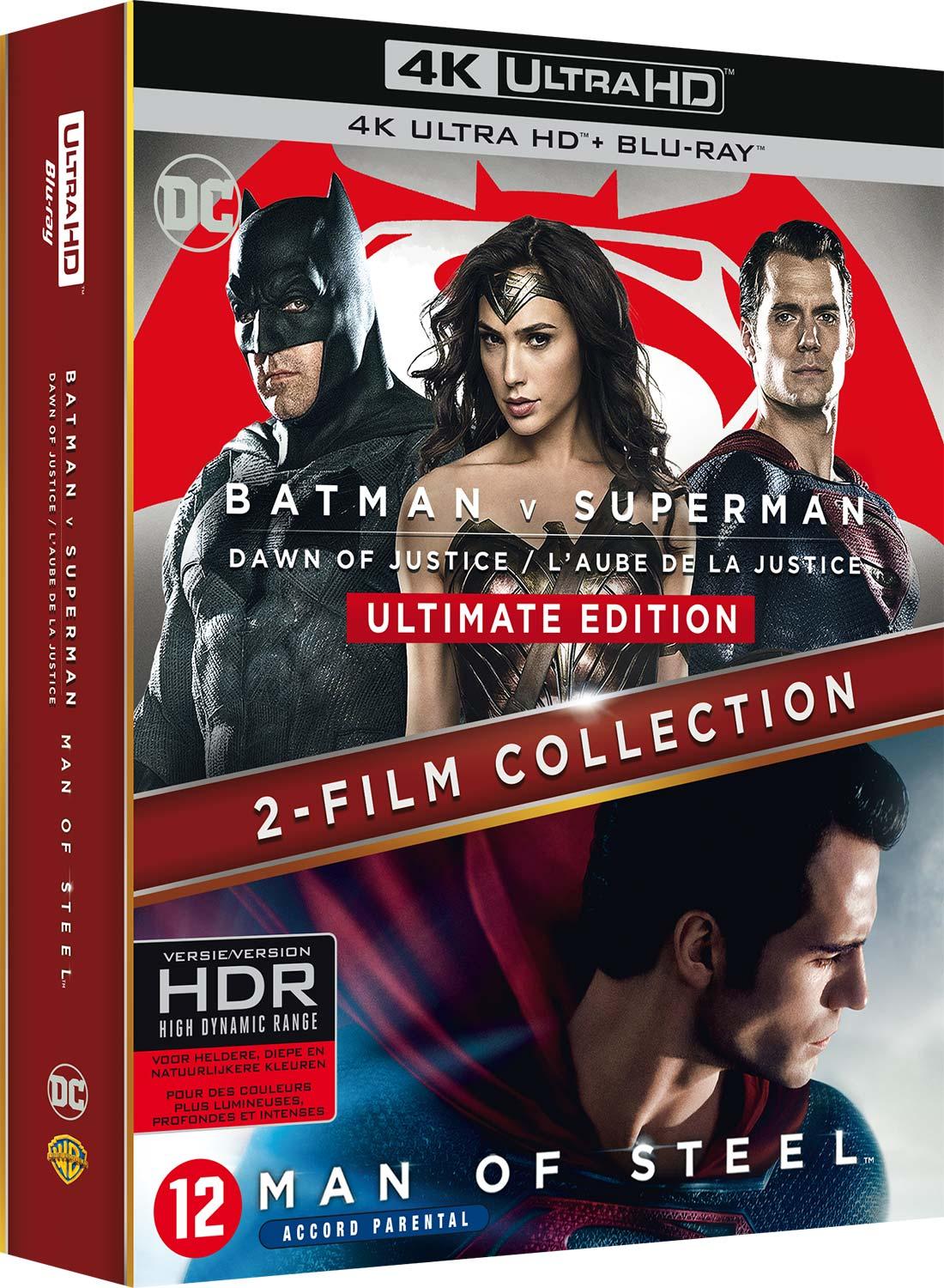 Collection 2 films : Batman v Superman : L'aube de la justice + Man of Steel [4K Ultra HD]