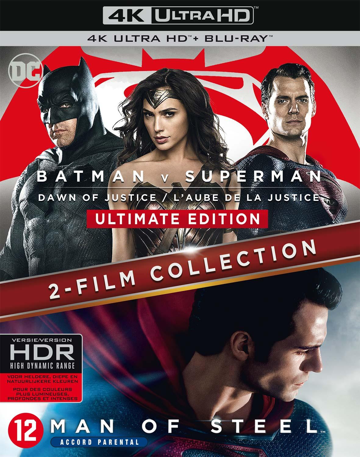 Collection 2 films : Batman v Superman : L'aube de la justice + Man of Steel [4K Ultra HD]