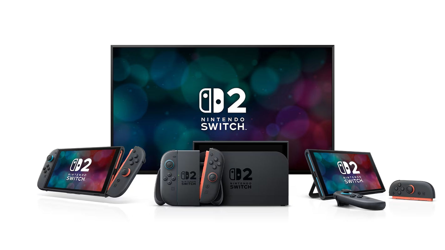 Console Nintendo Switch 2 avec paire de manettes Joy-Con 2 bleu clair/rouge clair