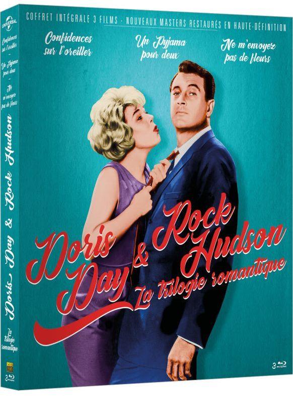 Doris Day & Rock Hudson - La Trilogie romantique : Confidences sur l'oreiller + Un pyjama pour deux + Ne m'envoyez pas de fleurs [Blu-ray]