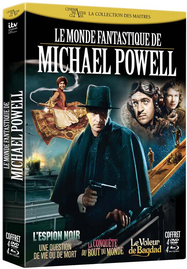 Le Monde fantastique de Michael Powell : L'espion noir + Une question de vie ou de mort + La conquête du bout du monde + Le voleur de bagdad [Blu-ray]