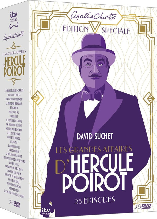 Agatha Christie : Les grandes affaires d'Hercule Poirot - Coffret 25 épisodes [DVD]