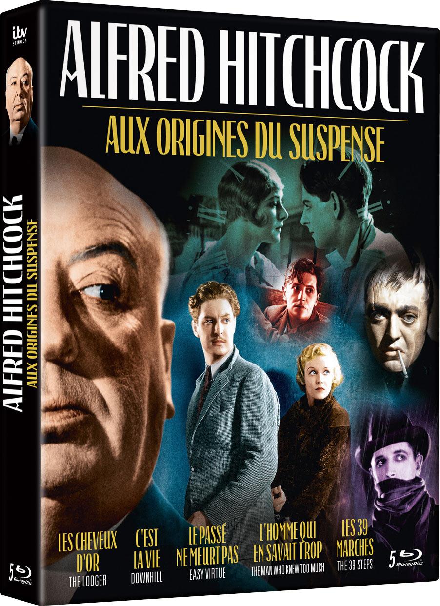Alfred Hitchcock : Aux origines du suspense - Coffret : Les Cheveux d'or + C'est la vie + Le Passé ne meurt pas + L'Homme qui en savait trop + Les 39 marches [Blu-ray]