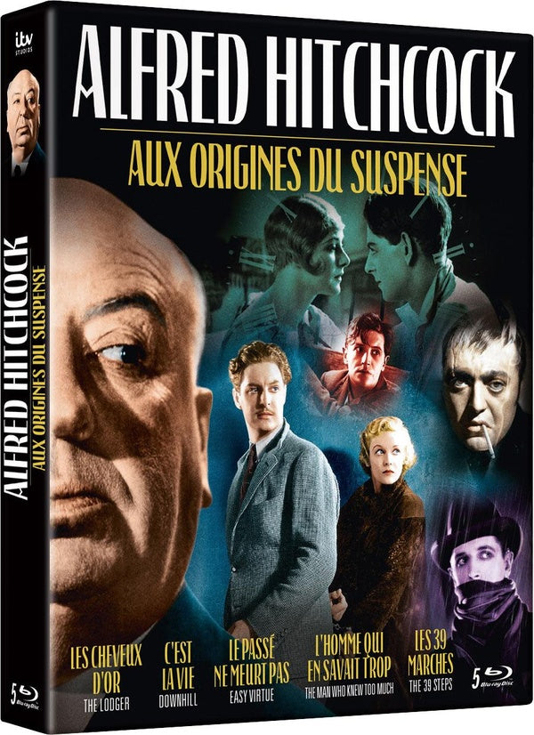 Alfred Hitchcock : Aux origines du suspense - Coffret : Les Cheveux d'or + C'est la vie + Le Passé ne meurt pas + L'Homme qui en savait trop + Les 39 marches [Blu-ray]