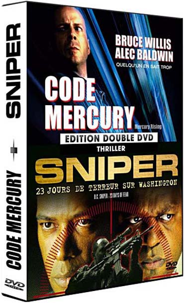 Coffret thriller : code mercury ; sniper [DVD]