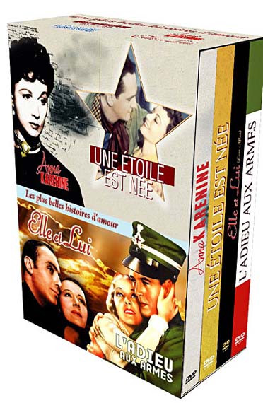 Coffret les plus belles histoires d'amour : l'adieu aux armes ; une étoile est née ; elle et lui ; Anna Karenine [DVD]
