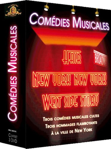 Coffret comédies musicales Broadway : West side story ; hair ; New York, New York [DVD]