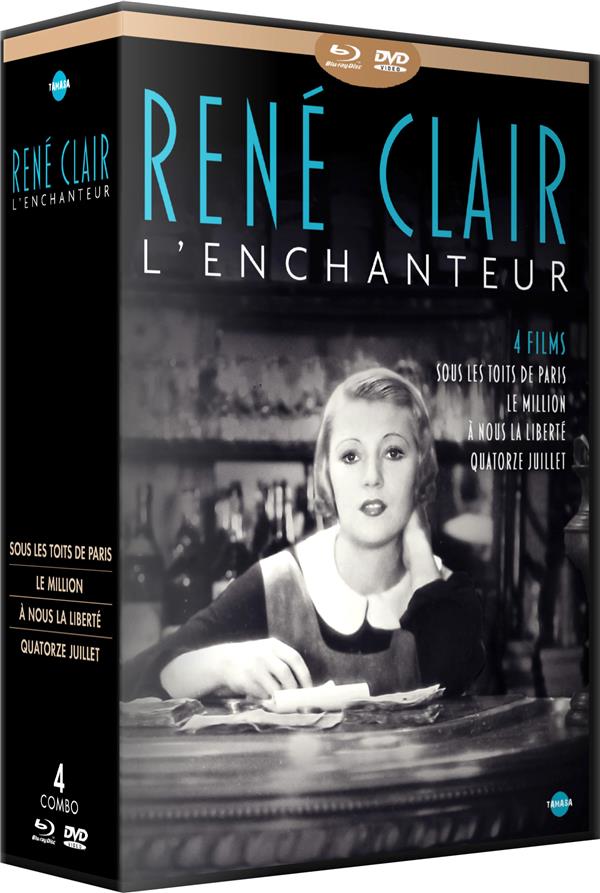 René Clair l'enchanteur - Coffret 4 films : Sous les toits de Paris + Le Million + À nous la liberté + Quatorze Juillet [Blu-ray] - flash vidéo