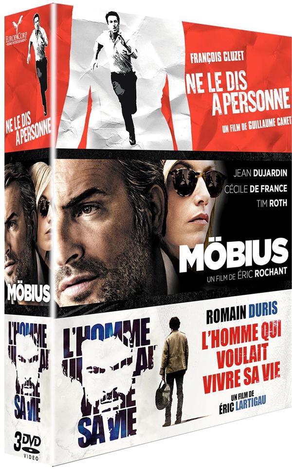 Thrillers français : Ne le dis à personne + Mobius + L'homme qui voulait vivre sa vie [DVD]