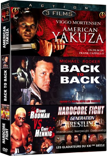 Action - Coffret 3 films : American Yakuza + American Yakuza 2 - Back to Back + Hardcore Fight [DVD]