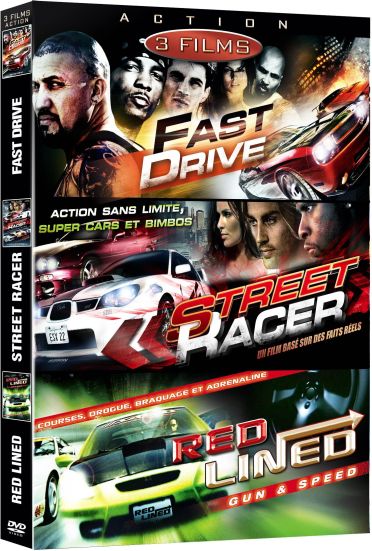Bolide - Coffret 3 films : Fast Drive + Street Racer + Red Lined - Gun & Speed [DVD]