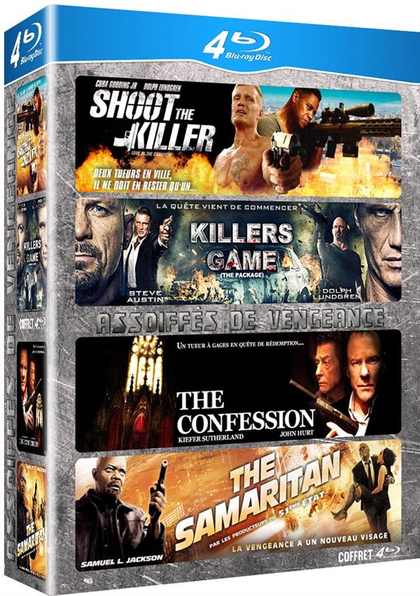 Coffret Assoiffés de vengeance : Shoot the Killer + Killers Game + The Confession + The Samaritan [Blu-ray]